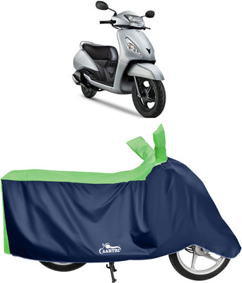 DROHAR Waterproof Two Wheeler Cover for TVS(Jupiter, Green)