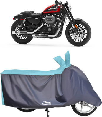 DROHAR Waterproof Two Wheeler Cover for Harley Davidson(Roadster, Blue)