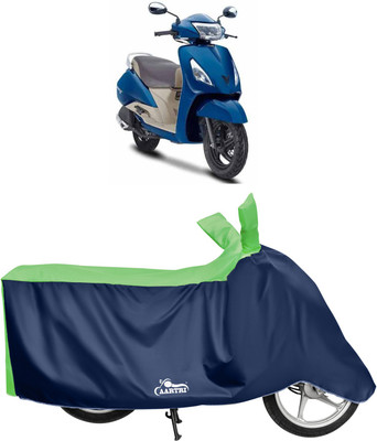 DROHAR Waterproof Two Wheeler Cover for TVS(Jupiter, Green)