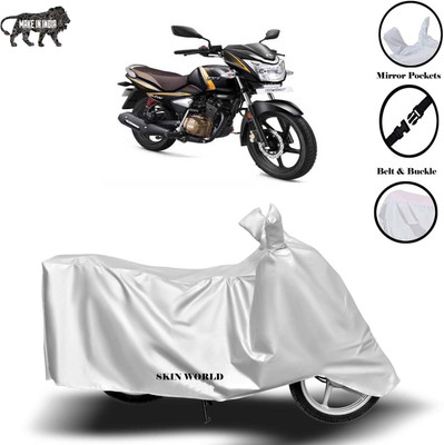 APNEK Waterproof Two Wheeler Cover for TVS(Victor Premium, Silver)