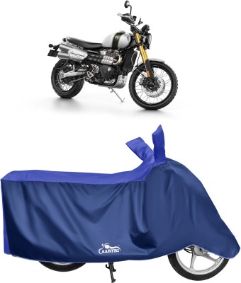 VITSOA Waterproof Two Wheeler Cover for Triumph(Scrambler, Blue)