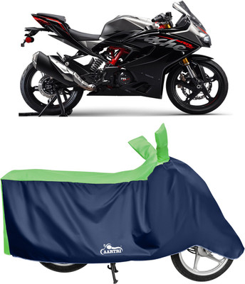 DROHAR Waterproof Two Wheeler Cover for TVS(Apache, Green)