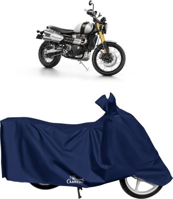 VITSOA Waterproof Two Wheeler Cover for Triumph(Scrambler, Blue)