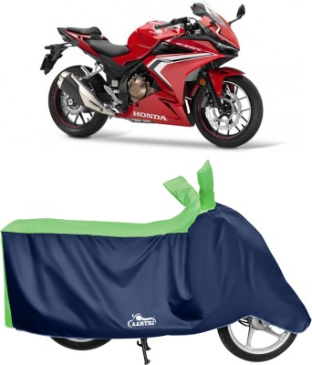 DROHAR Waterproof Two Wheeler Cover for Honda(CBR500R, Green)