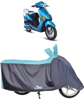 DROHAR Waterproof Two Wheeler Cover for Hero(Electric, Blue)