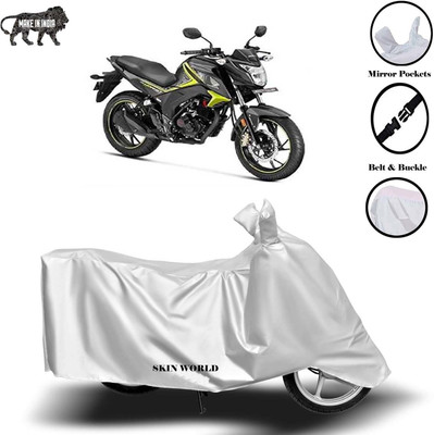 APNEK Waterproof Two Wheeler Cover for Honda(CB Hornet 160, Silver)