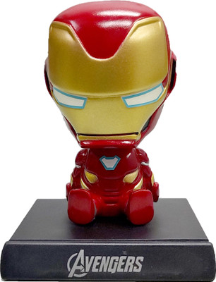 THEPARTYBOOSTER Iron Man Marvel Avengers Bubble Head for Desk and Car Dashboard(Multicolor)
