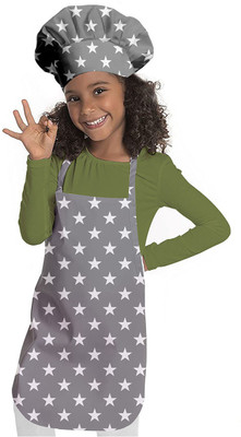 OASIS Cotton Chef's Apron - Free Size(Grey, Single Piece)