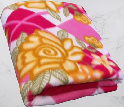 SIMAM 3D Printed Single Fleece Blanket for  AC Room(Polyester, Multicolor)