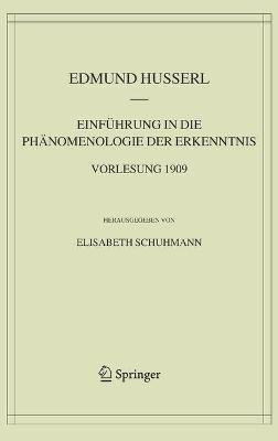Einfuehrung in die Phaenomenologie der Erkenntnis. Vorlesung 1909(German, Hardcover, Husserl Edmund)