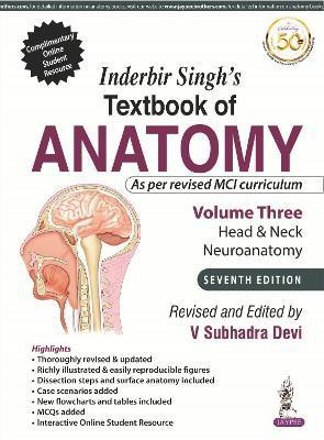 Inderbir Singh's Textbook of Anatomy (Volume 3: Head & Neck and Neuroanatomy)(English, Paperback, Devi V Subhadra)