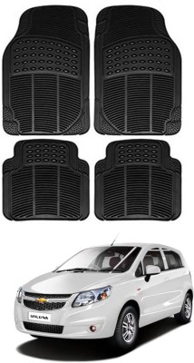 RONISH Rubber Standard Mat For  Chevrolet Sail U-VA(Black)