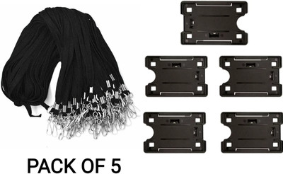 R K SALES 1 Card Holder(Set of 5, Black)