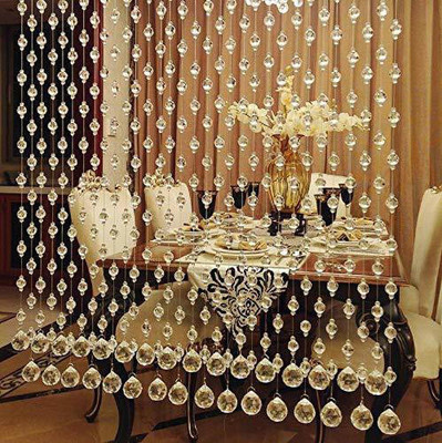 K9CrystaLight 210 cm (7 ft) PVC Transparent Door Curtain Single Curtain(Solid, White)