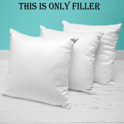 NH10 DESIGNS Plain Pillows Cover(Pack of 3, 40 cm*40 cm, White)