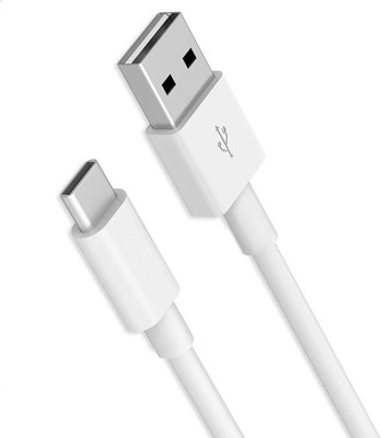 Accessories At Cost USB Type C Cable 18 A 1 m 3.1Amp / 3 Amp / 18W / 27W Fast Charging Cable USB Type C (3A / 3.1A)(Compatible with MotoG3 G4Plus G5sPlus One Power Nokia 6.1 5.1 8.1, White, One Cable)