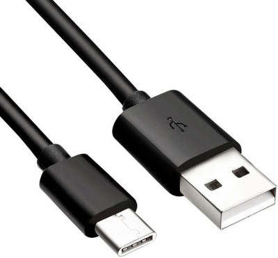 Accessories At Cost USB Type C Cable 18 A 1 m 3.1Amp / 3 Amp / 18W / 27W Fast Charging Cable USB Type C (3A / 3.1A)(Compatible with MotoG3 G4Plus G5sPlus One Power Nokia 6.1 5.1 8.1, Black, One Cable)