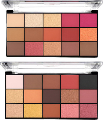 MARS 30 Shades Ultra Pigmented Eyeshadow Palette 45 g(Shade-01, Shade-02)