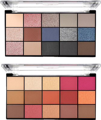 MARS 30 Shades Ultra Pigmented Eyeshadow Palette 45 ml(Shade-02, Shade-04)