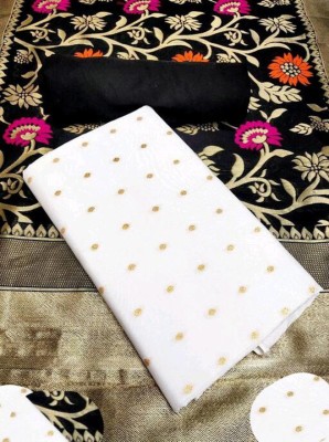 YUG SHOP Art Silk Self Design Salwar Suit Material