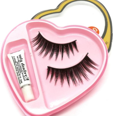 FELICECHIARA Natural Hair 3d Eyelashes With Glue(Pack of 1)