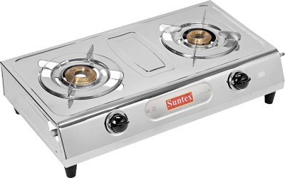 Suntex Stainless Steel Manual Gas Stove(2 Burners)