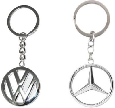 JAINSON MARTIN combo of wolkswagon & mercedes metal logo keychain Key Chain