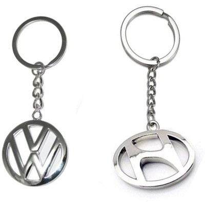 Jainsburys Hyundai,Volkswagen Logo silver metal Keychain best quality keychain high quality Key Chain