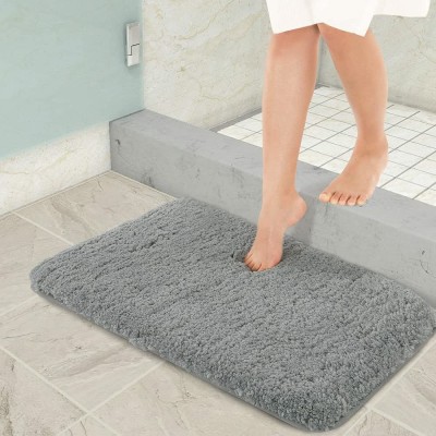 MODERN FAB Microfiber Floor Mat(Grey, Medium)