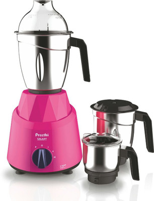 Preethi Galaxy MG 225 750 Mixer Grinder (3 Jars, Pink)