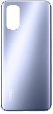 Sandreezz Realme Narzo 30 Pro (with Proper Logo) Back Panel(Silver)