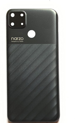Sandreezz Realme Narzo 30A (with Proper Logo) Back Panel(Black)