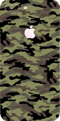 TJ CREATION Apple iPhone 7 Plus Mobile Skin(Ultra Super Camouflage Military Green Skin With High Matte Finish.)
