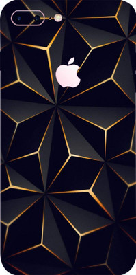 TJ CREATION Apple iPhone 7 Plus Mobile Skin(Ultra Super Black Abstract Shape Skin With High Matte Finish.)