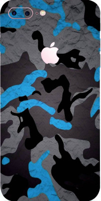 TJ CREATION Apple iPhone 7 Plus Mobile Skin(Ultra Super Camouflage Blue Skin With High Matte Finish.)