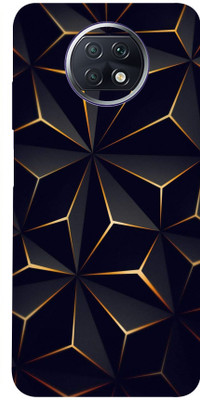 BUGGU Xiaomi Redmi Note 9T 5G Mobile Skin(Ultra Super Black Abstract Shape Skin With High Matte Finish.)