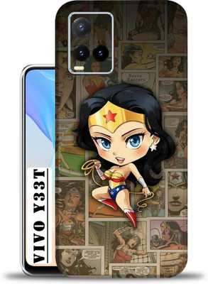 WeCre8 Skin's Vivo Y33T, Wonder Women Comic Mobile Skin(Multicolor)