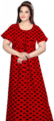 impression Women Nighty(Red)