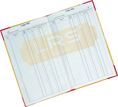 LRS Ledger Register 200 Pages - Pack of 1 - 32*20 cm 1-Part Ledger Register(1 Sets)