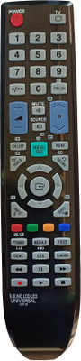 LipiWorld UN116 LCD LED TV Universal Remote Work with Almost Compatible for  Samsung Remote Controller(Black)