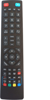 LipiWorld Led LCD Smart tv Remote Control Compatible for  Blaupunkt Remote Controller(Black)
