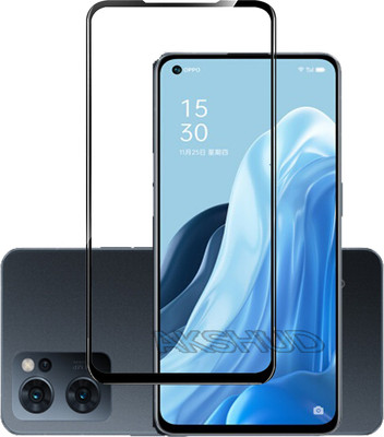 AKSHUD Edge To Edge Tempered Glass for Oppo Reno 7 5G(Pack of 1)
