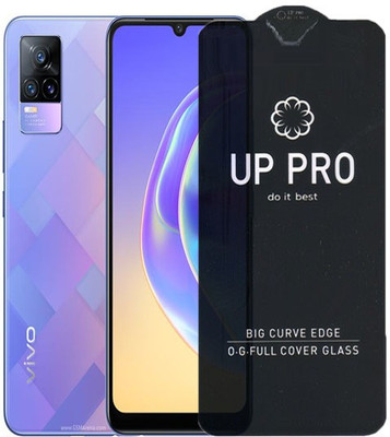 S-Softline Edge To Edge Tempered Glass for Vivo V21e 4G, Premium Branded Glass With Camera Cut(Pack of 1)