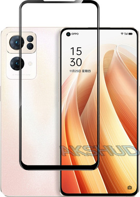 AKSHUD Edge To Edge Tempered Glass for Oppo Reno 7 pro 5G(Pack of 1)