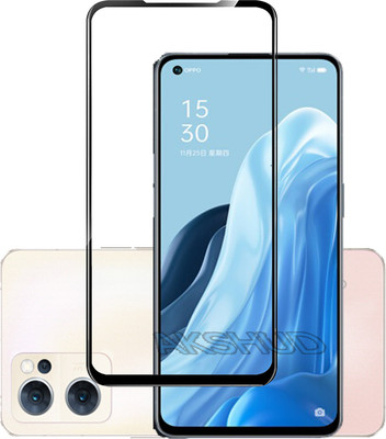 AKSHUD Edge To Edge Tempered Glass for Oppo Reno 7 5G(Pack of 1)