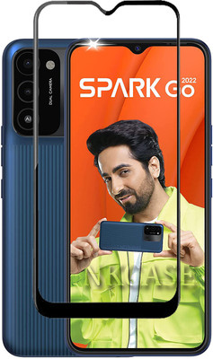 NKCASE Edge To Edge Tempered Glass for Tecno Spark Go 2022(Pack of 1)