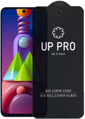 S-Softline Edge To Edge Tempered Glass for Samsung Galaxy M51, Premium Branded Glass With Camera Cut(Pack of 1)