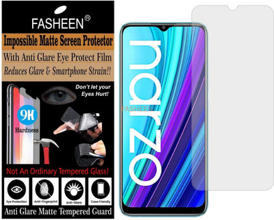 Fasheen Tempered Glass Guard for REALME NARZO 30A (Matte Finish)(Pack of 1)