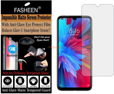 Fasheen Tempered Glass Guard for MI REDMI NOTE 7 (Matte Finish)(Pack of 1)