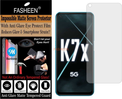 Fasheen Tempered Glass Guard for OPPO K7X 5G (Matte Finish)(Pack of 1)